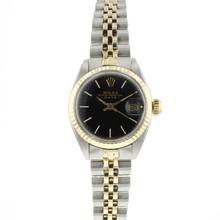 Thumbnail von Rolex Oyster Perpetual Lady Date 26 Steel/Gold Jubilee Fluted Black Dial
