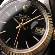Thumbnail von Rolex Oyster Perpetual Lady Date 26 Steel/Gold Jubilee Fluted Black Dial