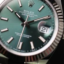 Thumbnail von Rolex Datejust 41 Fluted Oyster Mint Green Dial NEW 2025