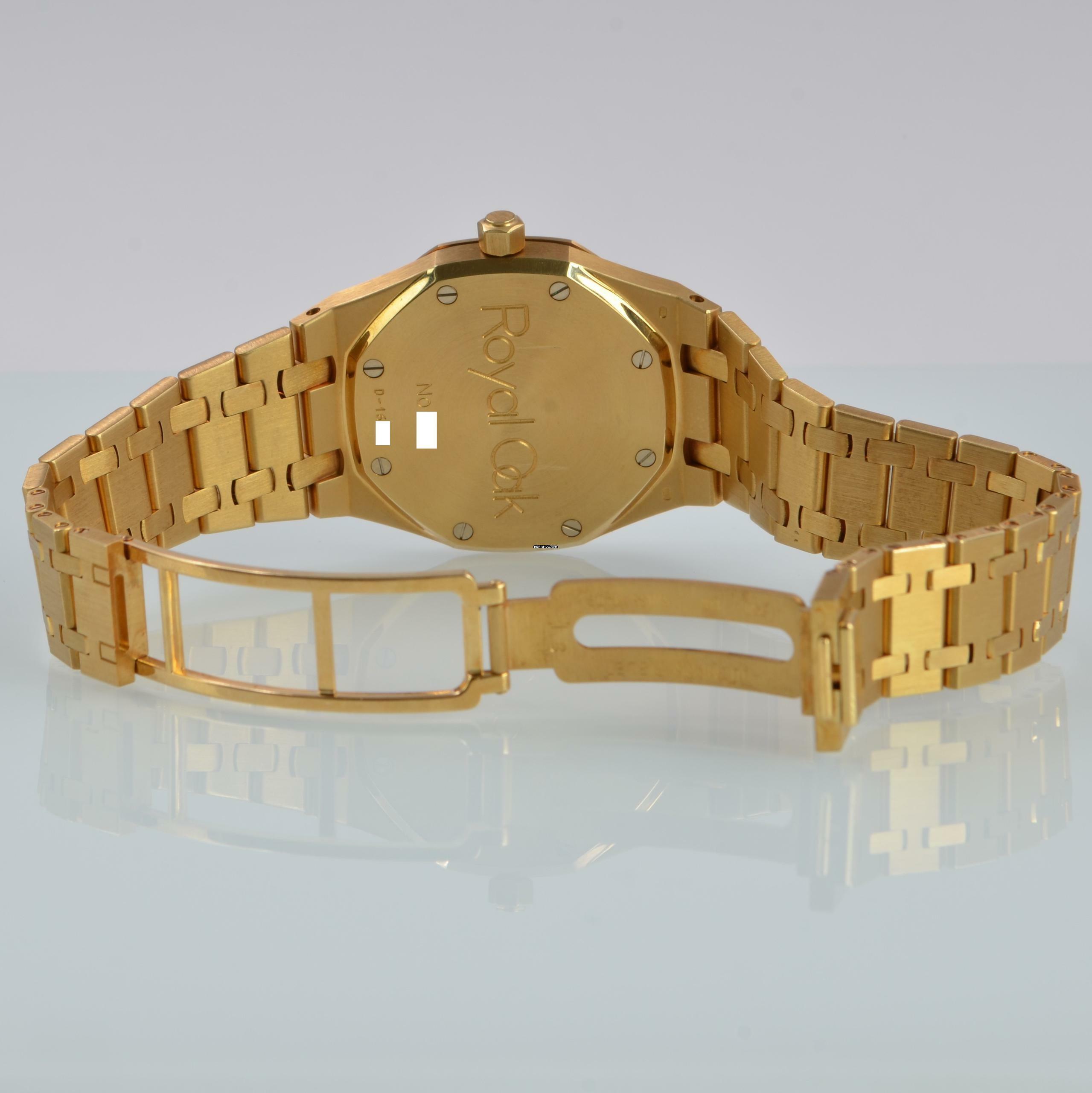 Thumbnail von Audemars Piguet Royal Oak 14790BA 36MM champagne dial yellow gold 18KT Full Set
