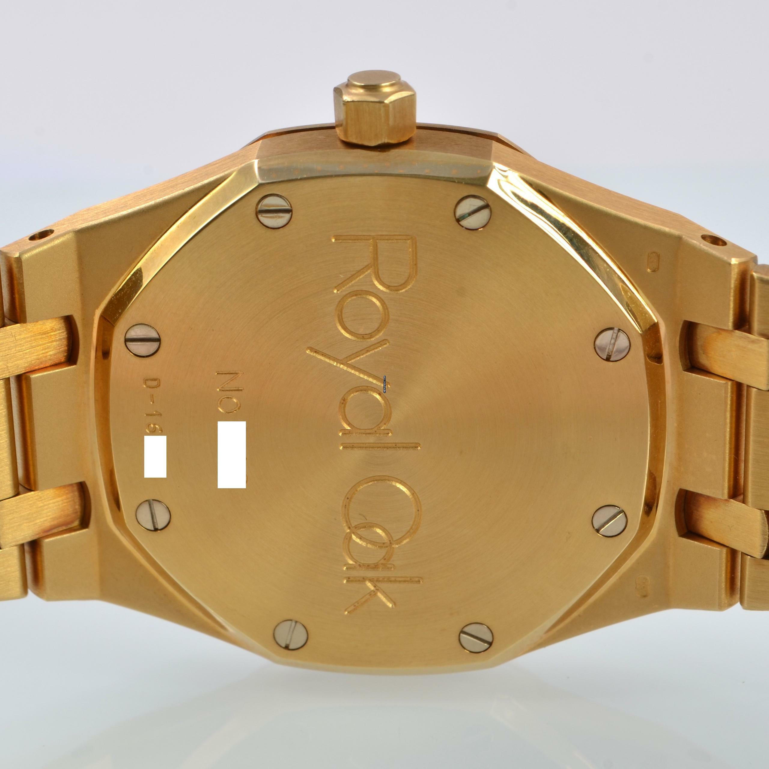 Thumbnail von Audemars Piguet Royal Oak 14790BA 36MM champagne dial yellow gold 18KT Full Set