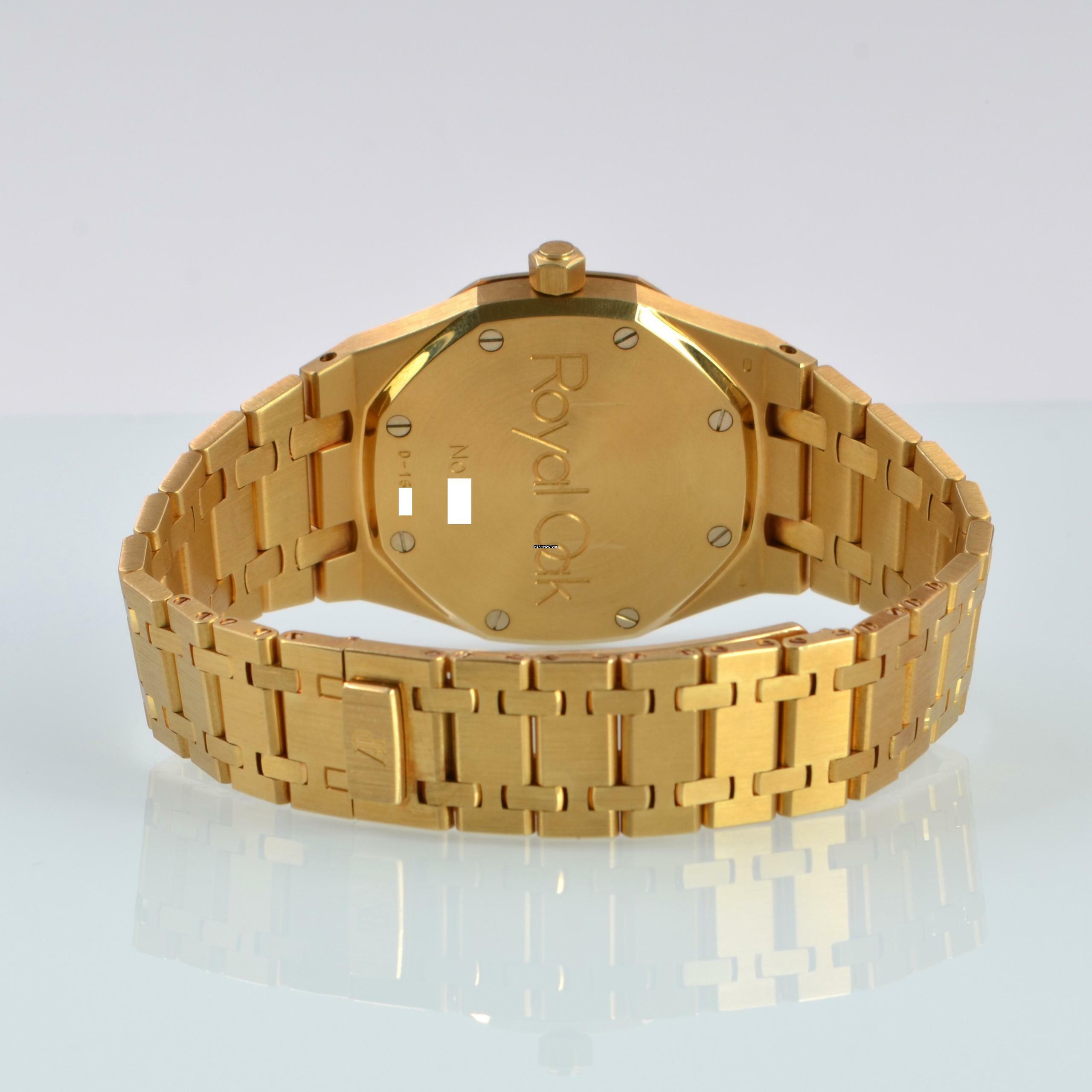 Thumbnail von Audemars Piguet Royal Oak 14790BA 36MM champagne dial yellow gold 18KT Full Set