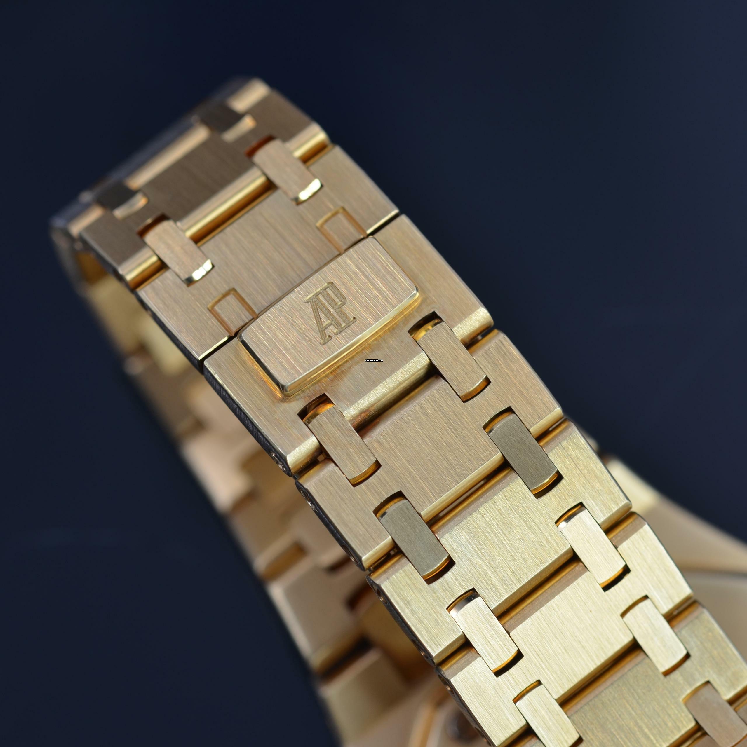 Thumbnail von Audemars Piguet Royal Oak 14790BA 36MM champagne dial yellow gold 18KT Full Set