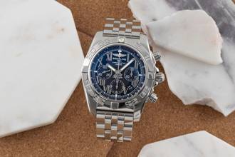 Thumbnail von Breitling Chronomat 44 Chronograph Stahl Automatik Herrenuhr Ref. AB0110
