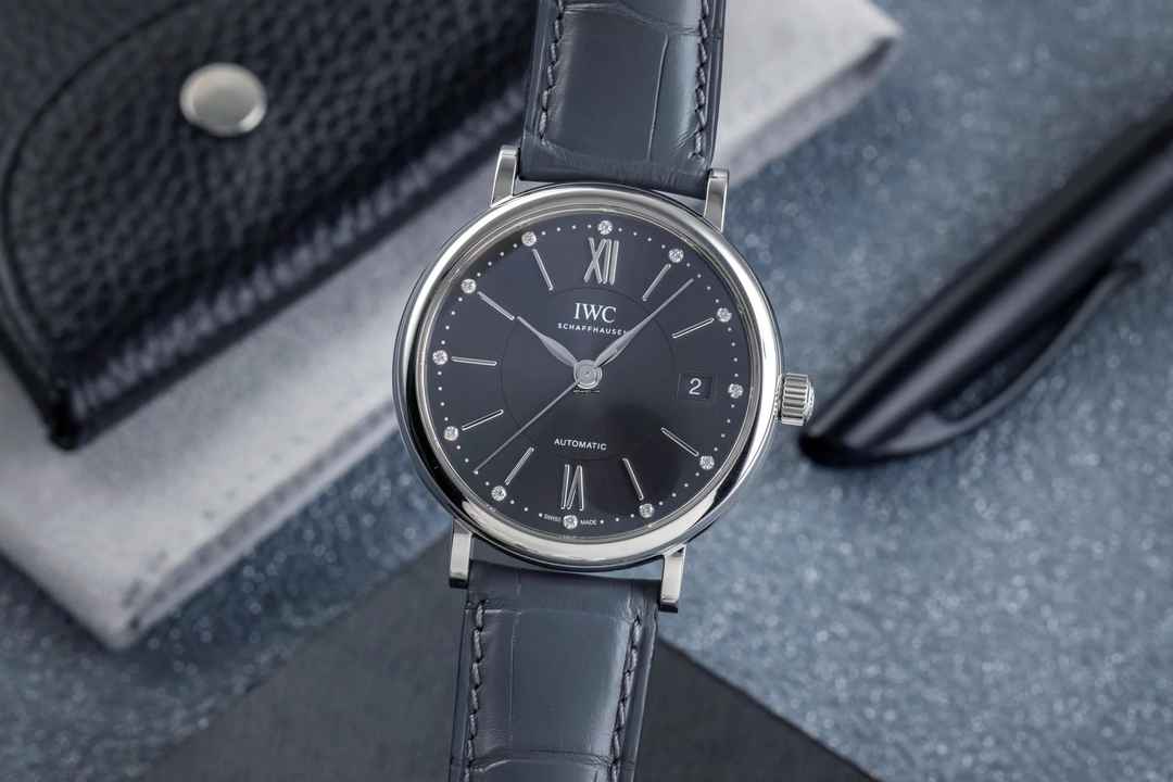  IWC Portofino Automatic Diamant Zifferblatt Edelstahl Automatik Ref IW458110 