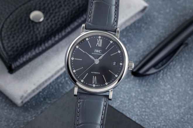  IWC Portofino Automatic Diamant Zifferblatt Edelstahl Automatik Ref IW458110 