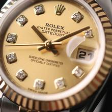 Thumbnail von Rolex Lady-Datejust 26 Jubilee Fluted Steel Gold Champagne Diamond Dial
