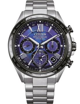  Citizen CC4075-50L Herrenuhr Attesa Satellite Wave GPS Eco Drive Titanium 45mm 10ATM 