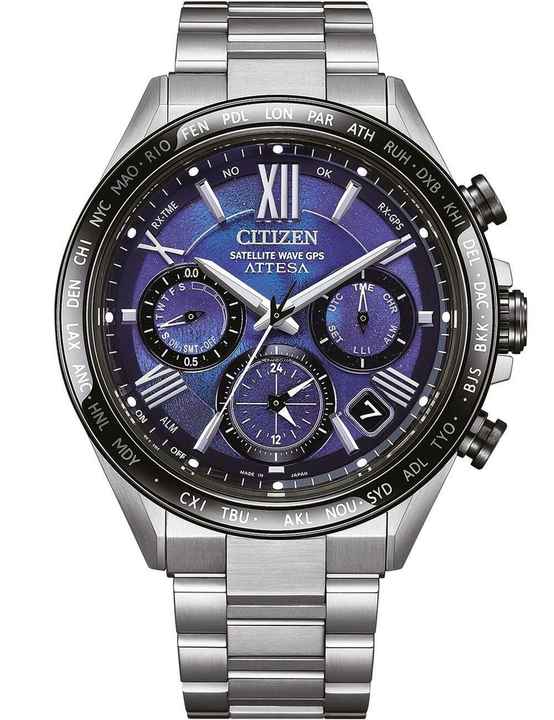  Citizen CC4075-50L Herrenuhr Attesa Satellite Wave GPS Eco Drive Titanium 45mm 10ATM 