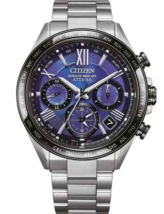  Citizen CC4075-50L Herrenuhr Attesa Satellite Wave GPS Eco Drive Titanium 45mm 10ATM 