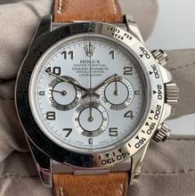 Thumbnail von Rolex Daytona 16519 White Arabic dial white gold 18KT 1998 Full Set Like NEW