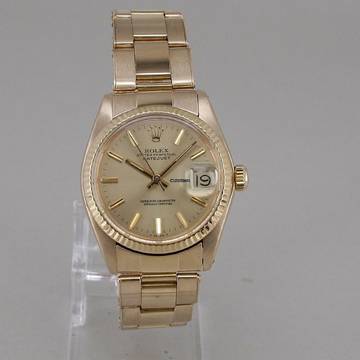  Rolex Datejust 31 Automatik 18k Gold Tritium Oyster Armband mit Box 