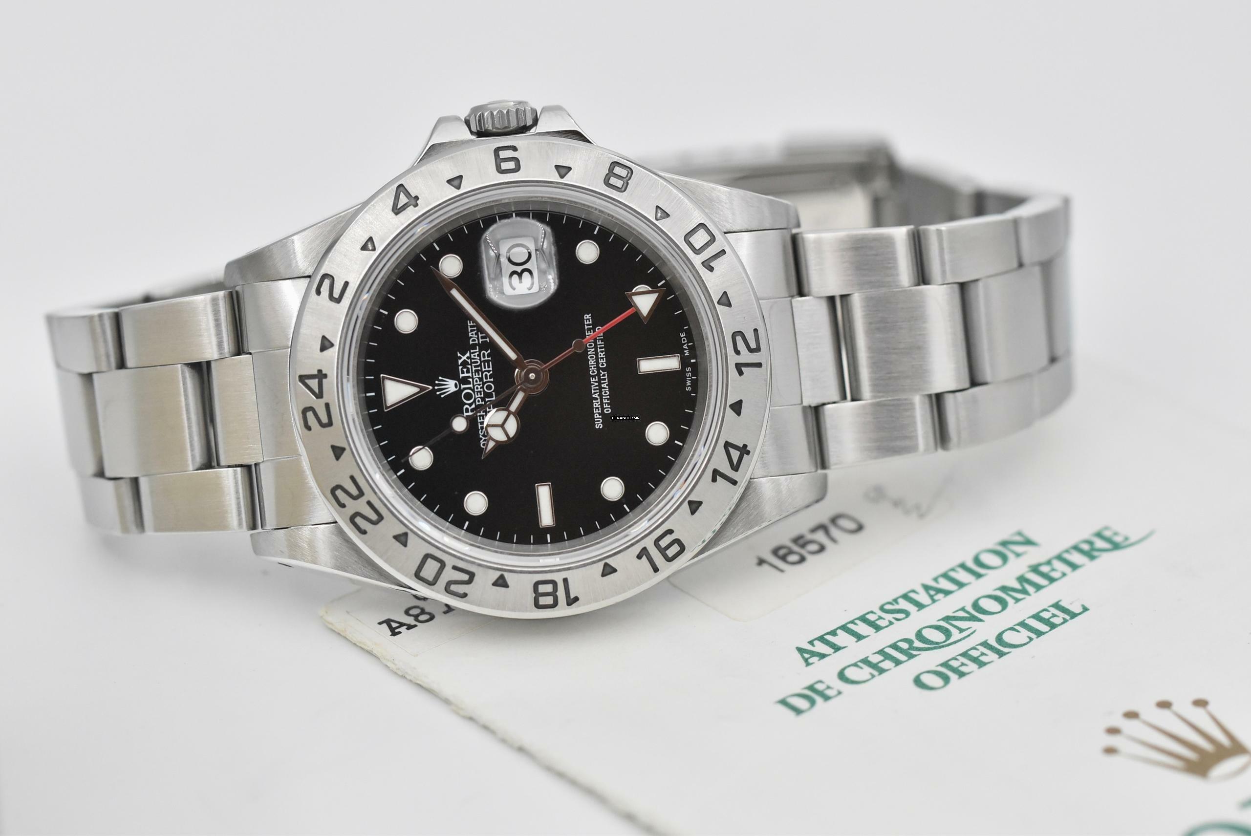 Thumbnail von Rolex Explorer II 16570 - Full Set 2000