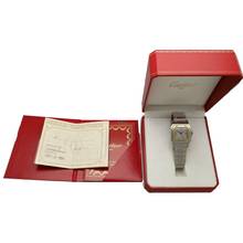 Thumbnail von Cartier Santos Galbée 187901 Full Set Grey Dial Mint First Owner