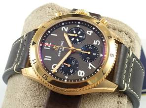 Thumbnail von Breitling Classic Avi Chronograph 42 P-51 Mustang Rosegold Unworn Box+Papers