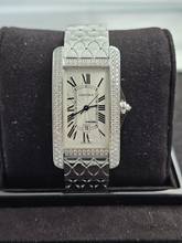 Thumbnail von Cartier Tank Américaine 18k Weißgold - factory diamond setting 18k Weißgold - factory diamond setting