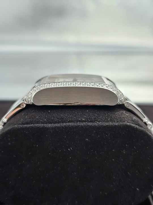  Cartier Tank Anglaise NEW / NOS 18k White Gold - factory diamond setting B&P 