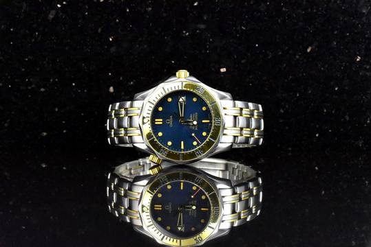  Omega Seamaster Diver 300 M Professional Stahl / Gold 2362.80 Blue Dial - Medium Size 
