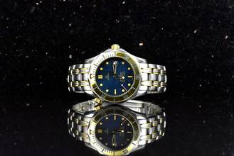 Thumbnail von Omega Seamaster Diver 300 M Professional Stahl / Gold 2362.80 Blue Dial - Medium Size