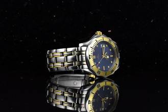 Thumbnail von Omega Seamaster Diver 300 M Professional Stahl / Gold 2362.80 Blue Dial - Medium Size