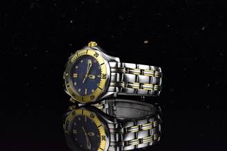 Thumbnail von Omega Seamaster Diver 300 M Professional Stahl / Gold 2362.80 Blue Dial - Medium Size