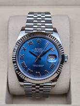 Thumbnail von Rolex Datejust 41 41mm Jubilee 126334 Blue Roman dial / Azzuro Unworn/New Condition Full Set 7-2025