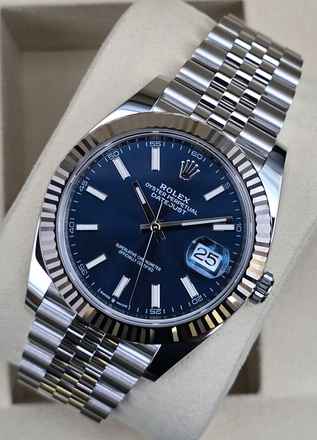  Rolex Datejust 41 41mm Jubilee 126334 Blue dial Jubilee Unworn/New Condition Full Set 12-2025 