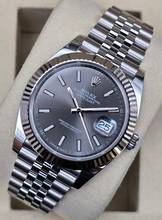 Thumbnail von Rolex Datejust 41 41mm 126334 Slate/Grey dial Jubilee Unworn/New condition Full Set 3-2026