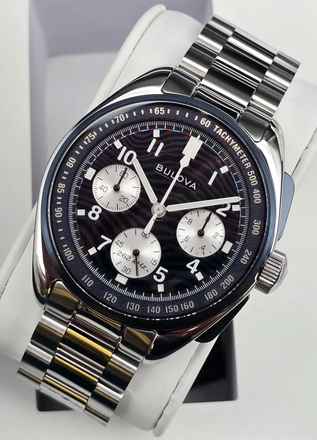  Bulova Lunar Pilot 150th Timascus 98A329 Chronograph Limited Edition New Full Set 2025 