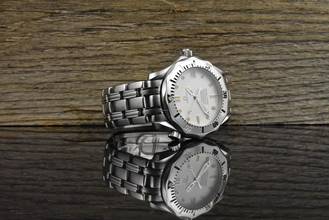 Thumbnail von Omega Seamaster Diver 300 M Professional 300m Mid Size Automatic White Wave Tritium Dial Vintage 1986