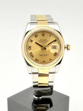 Rolex Datejust 36 Steel Gold B+P 2006 