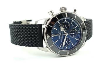 Thumbnail von Breitling Superocean Heritage Chronograph B01 Blue New goods Box+Papers