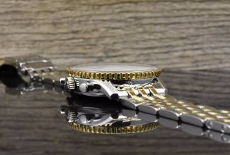 Thumbnail von Breitling Old Navitimer D13022 Blue Dial Stahl Gold very Nice Vintage B&P 1995