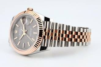 Thumbnail von Rolex Datejust 41 Jubilee 41 Grey Fluted Motif Dial Box+Papers 126331 2023