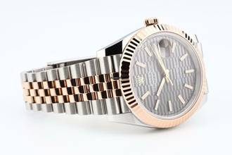 Thumbnail von Rolex Datejust 41 Jubilee 41 Grey Fluted Motif Dial Box+Papers 126331 2023