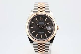 Thumbnail von Rolex Datejust 41 Jubilee 41 Grey Fluted Motif Dial Box+Papers 126331 2023