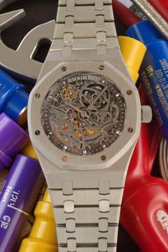 Audemars Piguet Royal Oak Selfwinding Skeleton 15305st Royal oak skeleton full set service Ap 2024