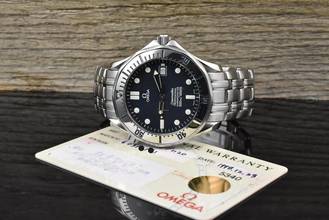Thumbnail von Omega Seamaster Diver 300 M 41MM Automatic Blue / Gray Dial - Vintage 1998