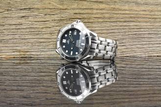 Thumbnail von Omega Seamaster Diver 300 M 41MM Automatic Blue / Gray Dial - Vintage 1998