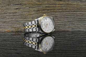 Thumbnail von Tudor Prince Date Day 76213 Silver Linen Diamond Dial Automatik