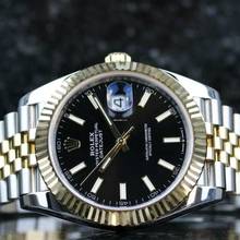 Thumbnail von Rolex Datejust 41 Steel Gold - Black - like New - Fullset - 04/2023