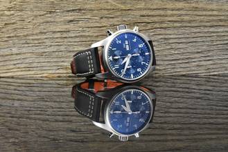 Thumbnail von IWC Fliegeruhr Chronograph Pilot Chronograph Pilot's Watch 41MM Blue Automatik Full Set 2021