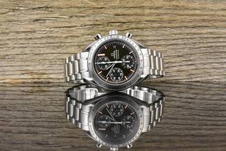 Thumbnail von Omega Speedmaster Racing Date 39 Limited Michael Schumacher 3519.50 Carbon Dial Full Set