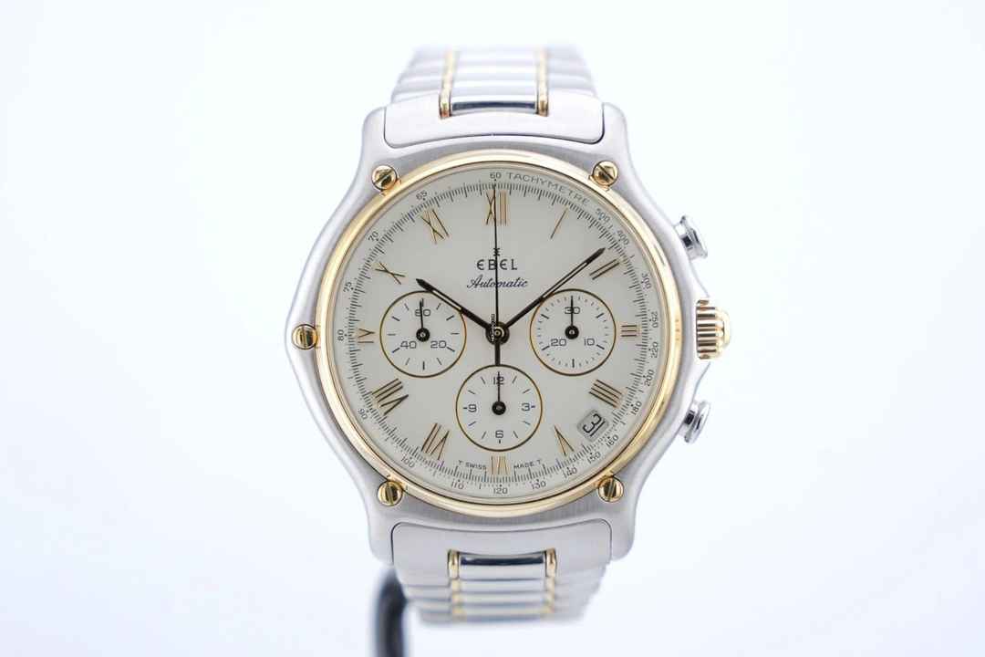  Ebel 1911 Chronograph - 39mm - With Box - Extra Black Dial - 24 Months Warranty - 1134901 