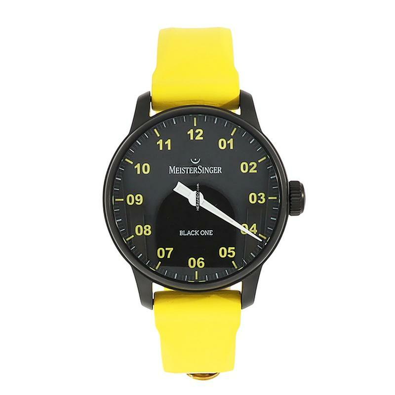Thumbnail von Meistersinger Edition Black One Automatik Herrenuhr - Schwarz mit Gelb ED-PR-BLACK ONE