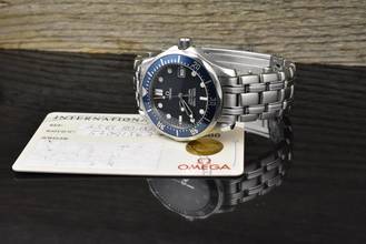 Thumbnail von Omega Seamaster Diver 300 M Quarz Mid Size 36MM Blue Wave Dial Vintage