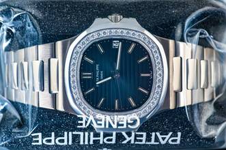 Thumbnail von Patek Philippe Nautilus Jumbo | 5713/1G | Whitegold | Diamond Bezel | sealed