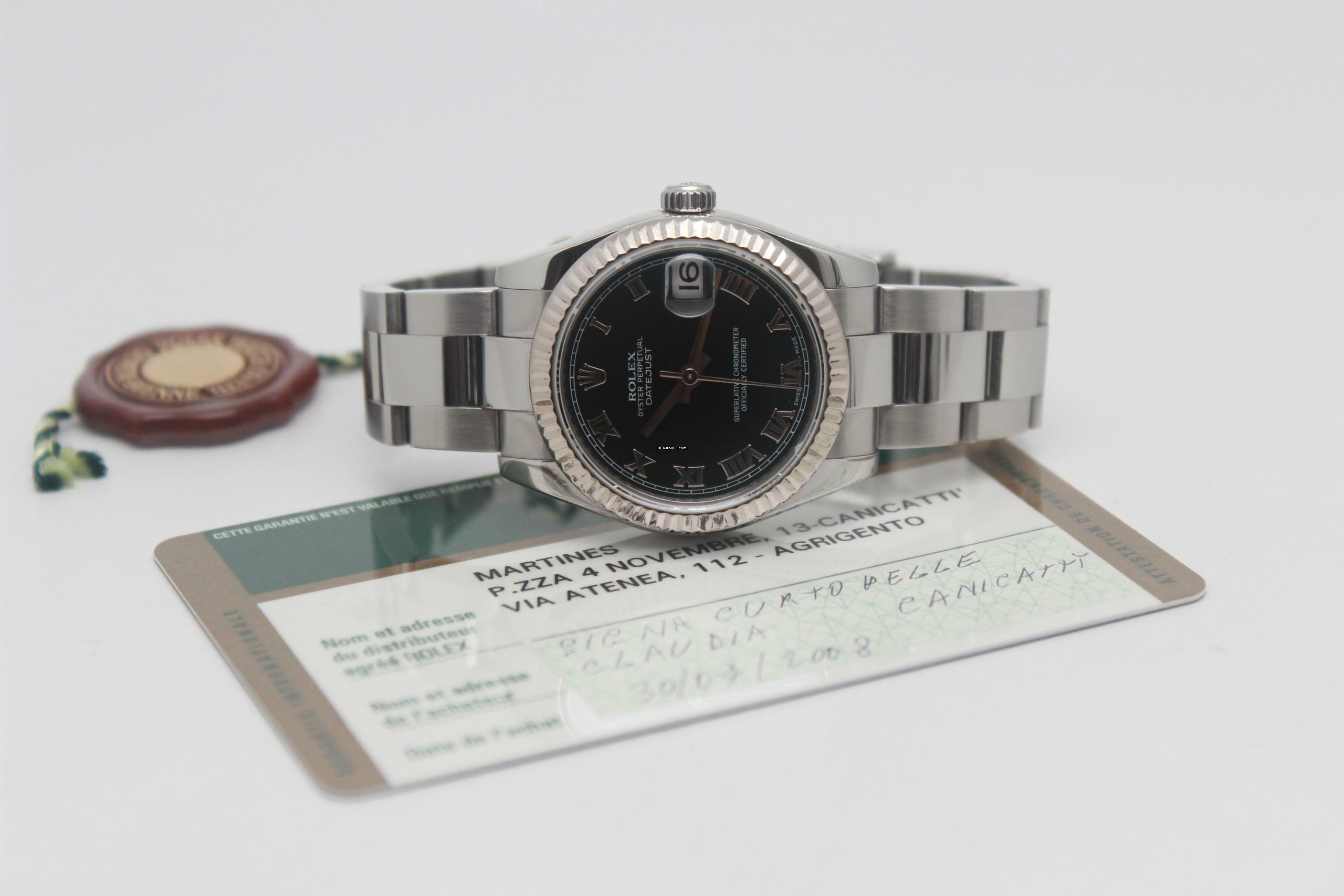 Thumbnail von Rolex Datejust 31 178274 Full Set 2008