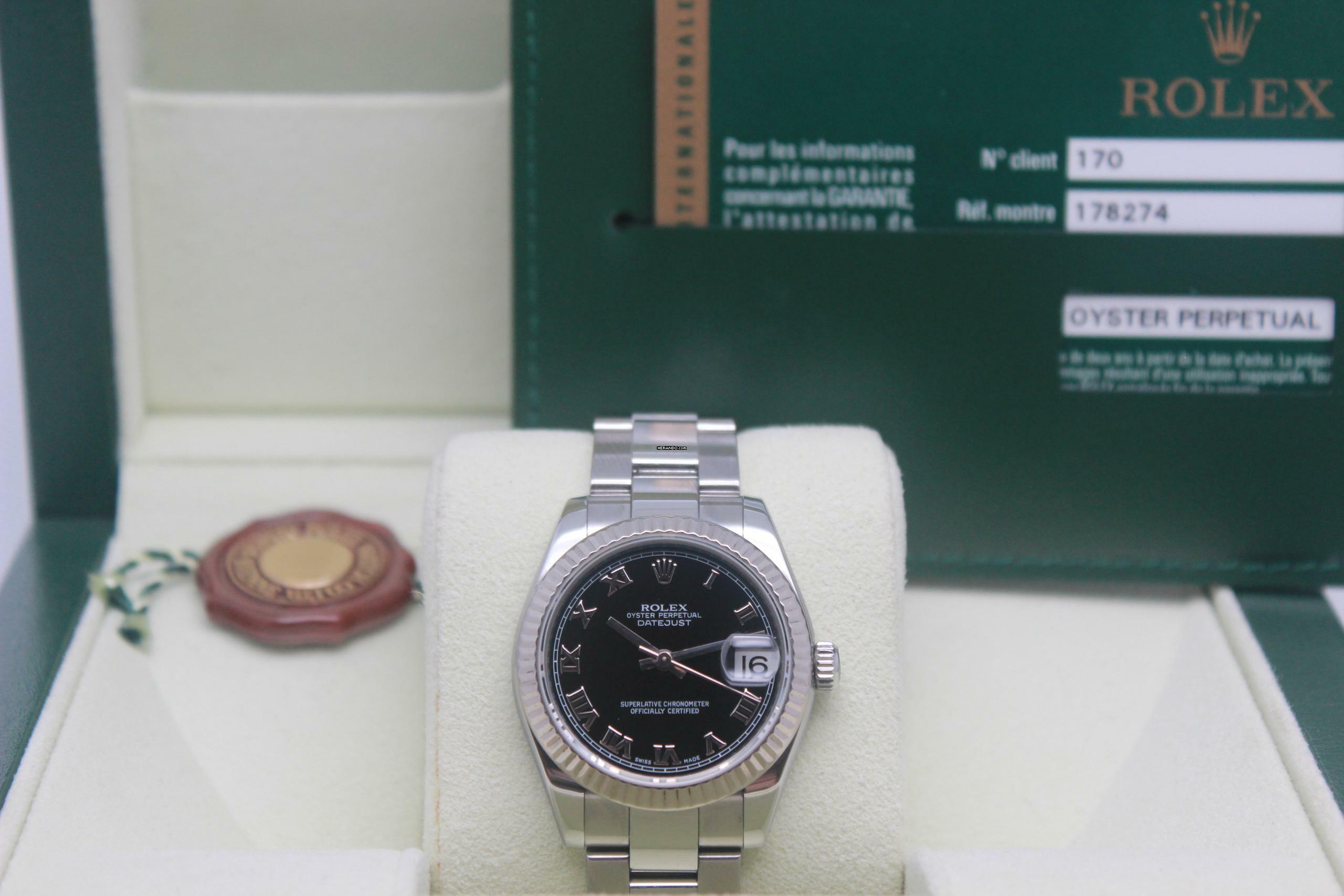 Thumbnail von Rolex Datejust 31 178274 Full Set 2008