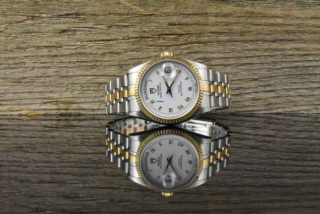  Tudor Prince Date Day 76213 white Porcelain Dial Automatik - 2013 